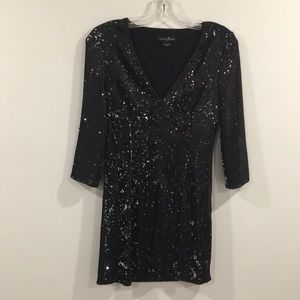 GUESS by Marciano BLACK Sequin Mini Dress Size XS